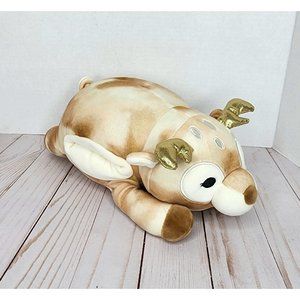 Squishmallows Hugmallow Dawn The Deer RARE Gold Sparkles 12 In EUC Stuffy Plush